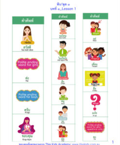FREE!! รวมคำศัพท์ที่ใช้บ่อยที่สุดในชีวิตประจำวัน (เด็ก) 300 คำ || 300 most frequently-used Thai words (kids version)